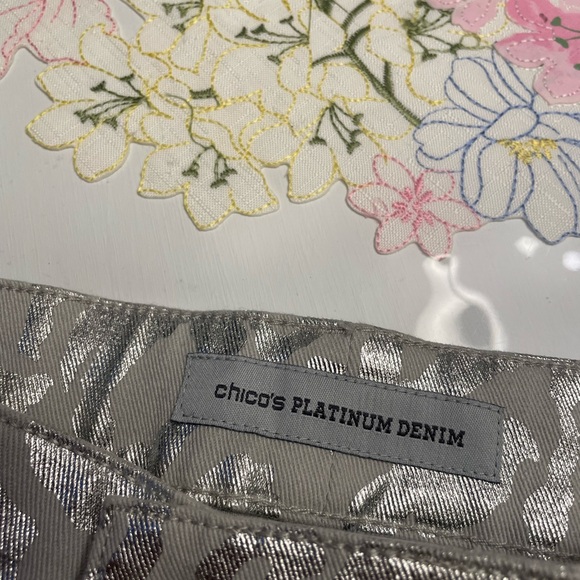 Chicos platinum denim pants - Picture 4 of 6